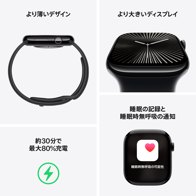 Apple Watch Series 10 特長や機能についての画像